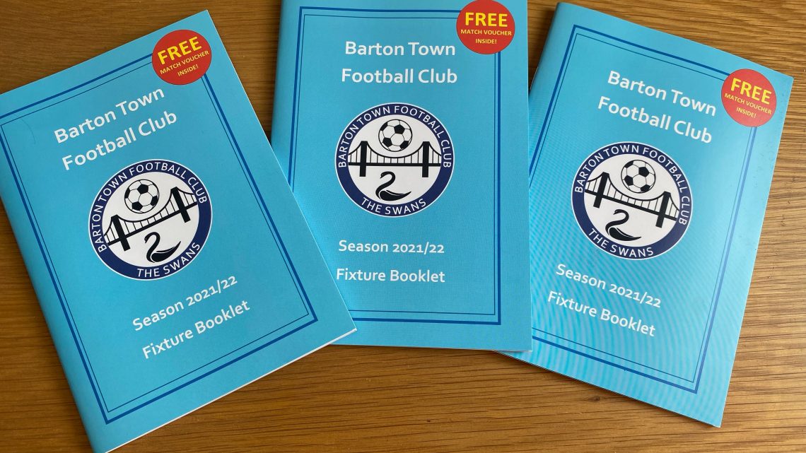 Barton Town annual Fixture Booklet on its way to you!