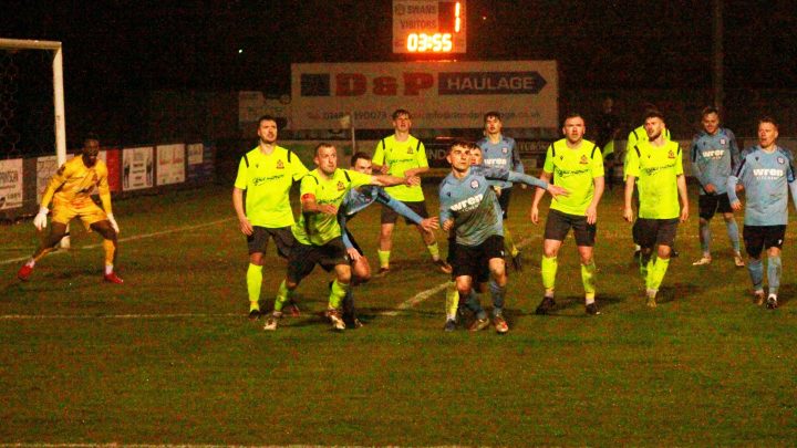 Swans defeat Silsden in rain-filled night